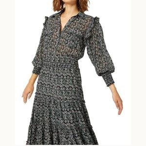 MISA AYDENIZ DRESS Sapphire Ditzy